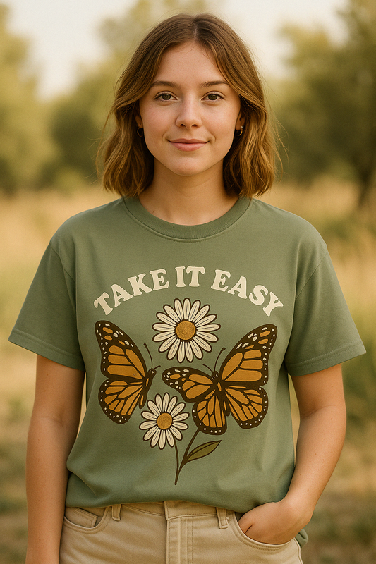 Take It Easy Butterfly Tee